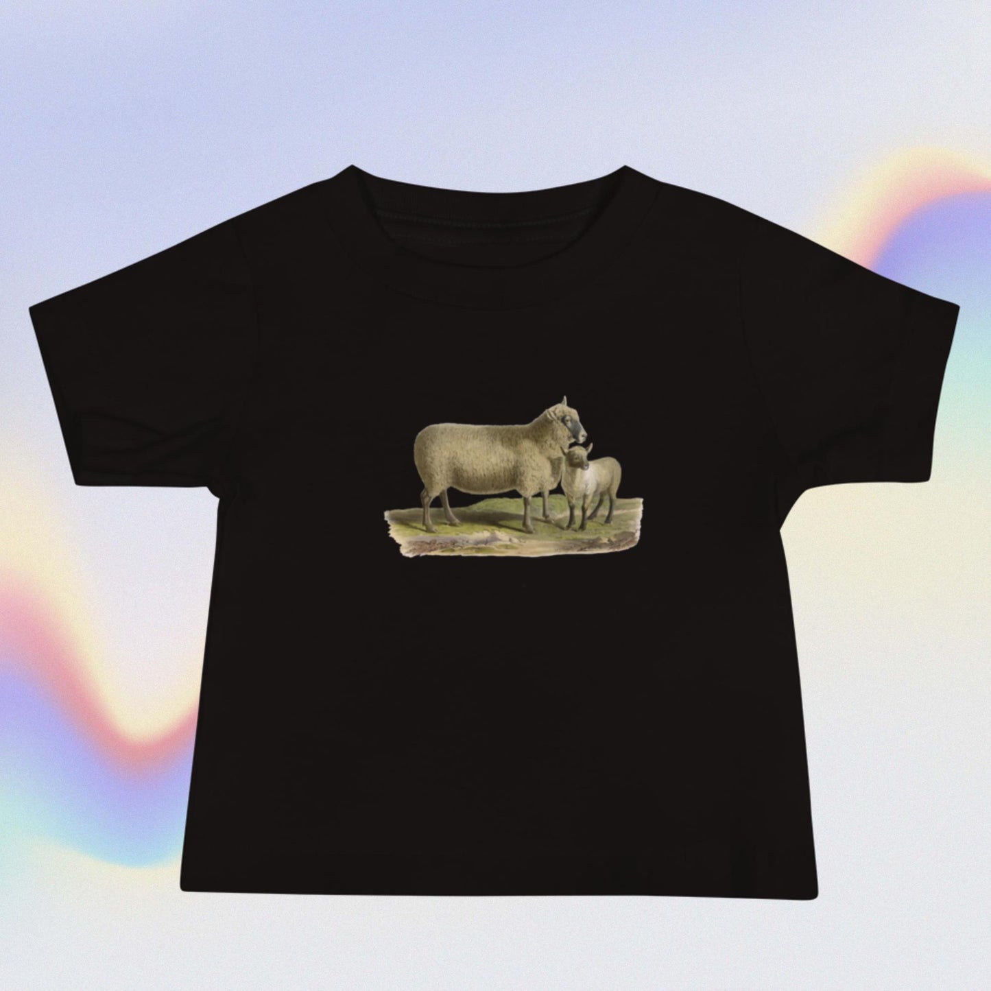 Baby Jersey Short Sleeve Tee sheep and lamb