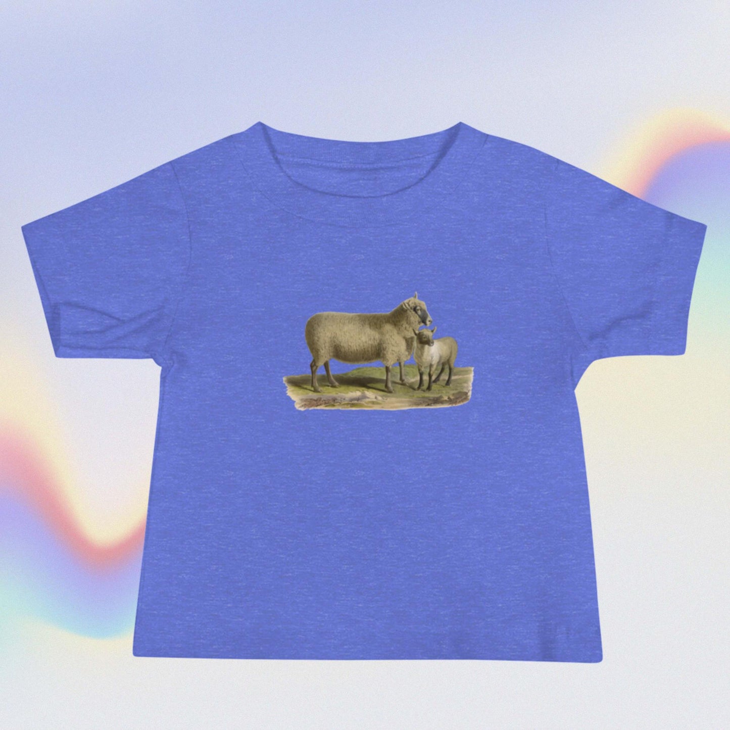 Baby Jersey Short Sleeve Tee sheep and lamb