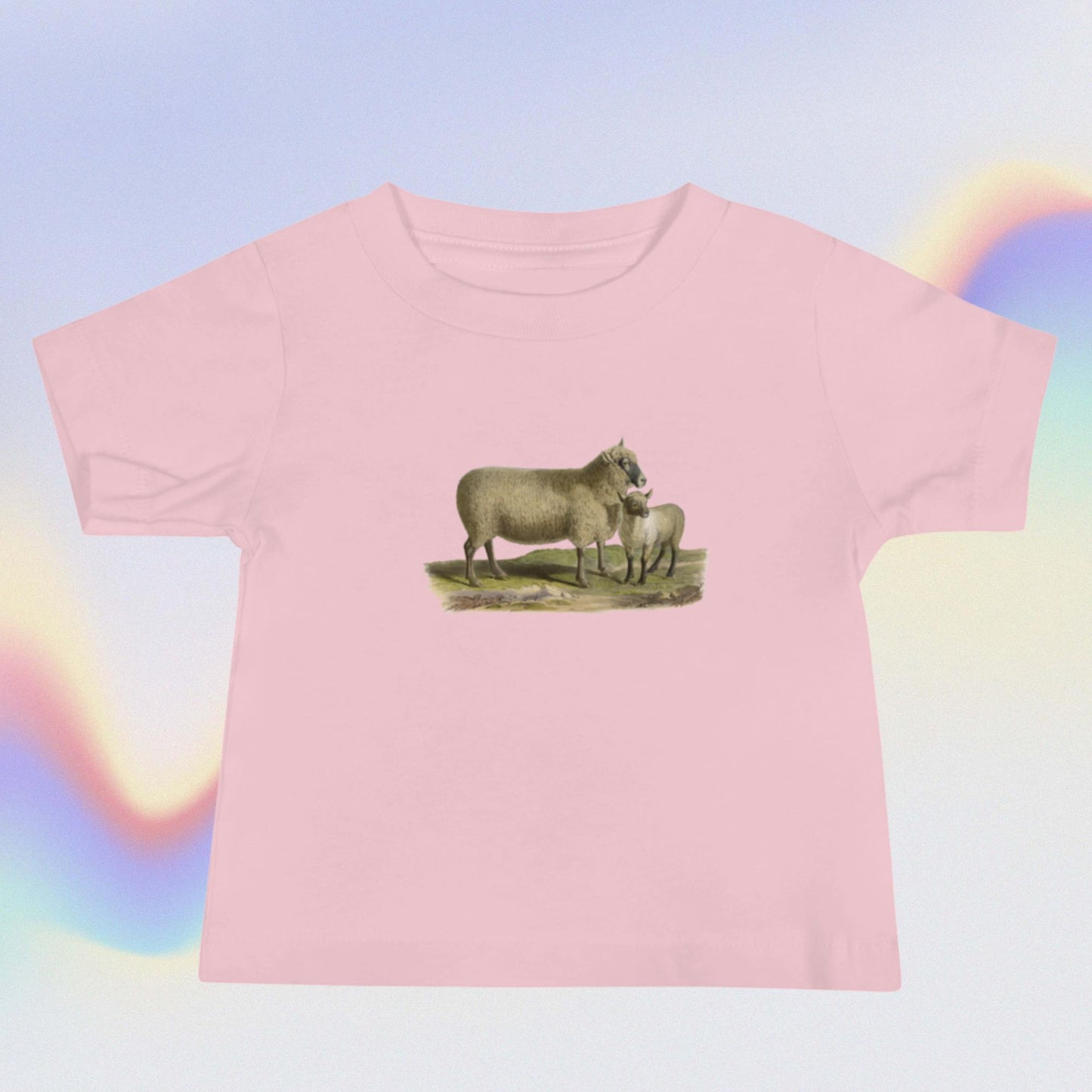 Baby Jersey Short Sleeve Tee sheep and lamb