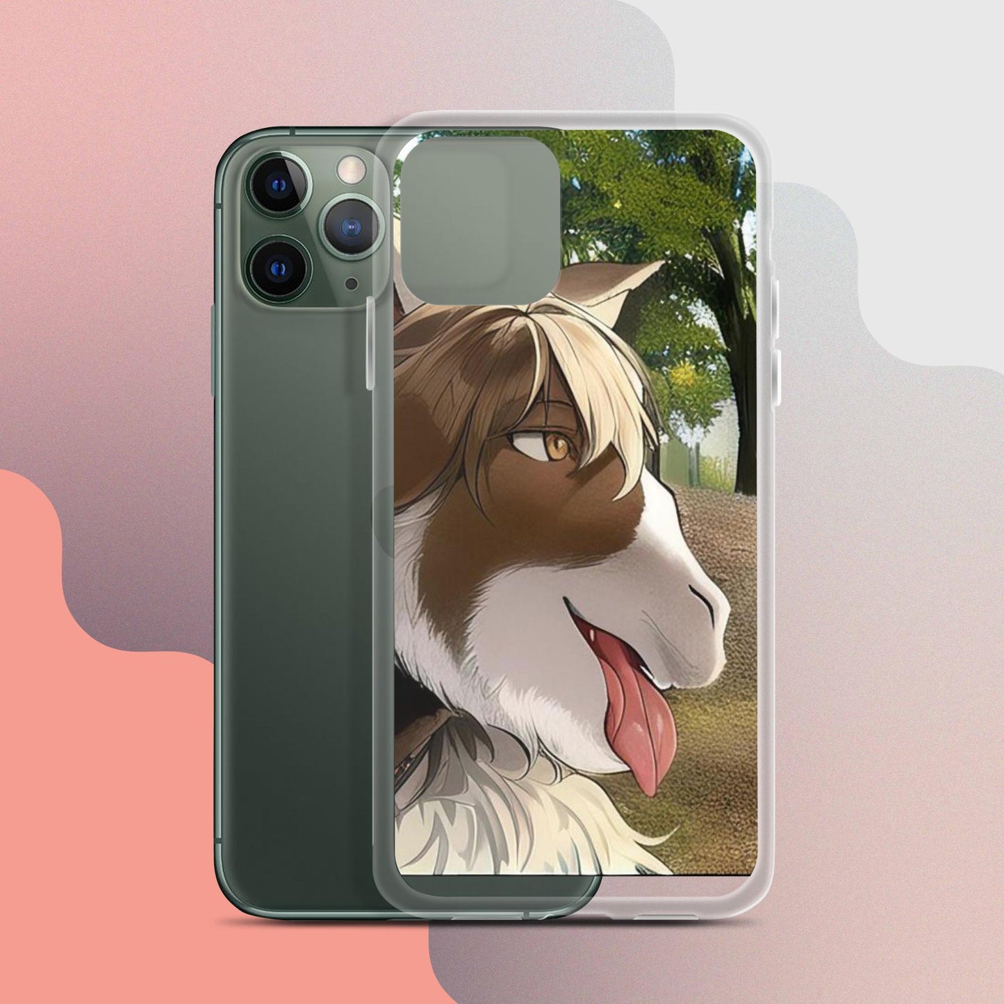 Clear Case for iPhone® goat tongue out