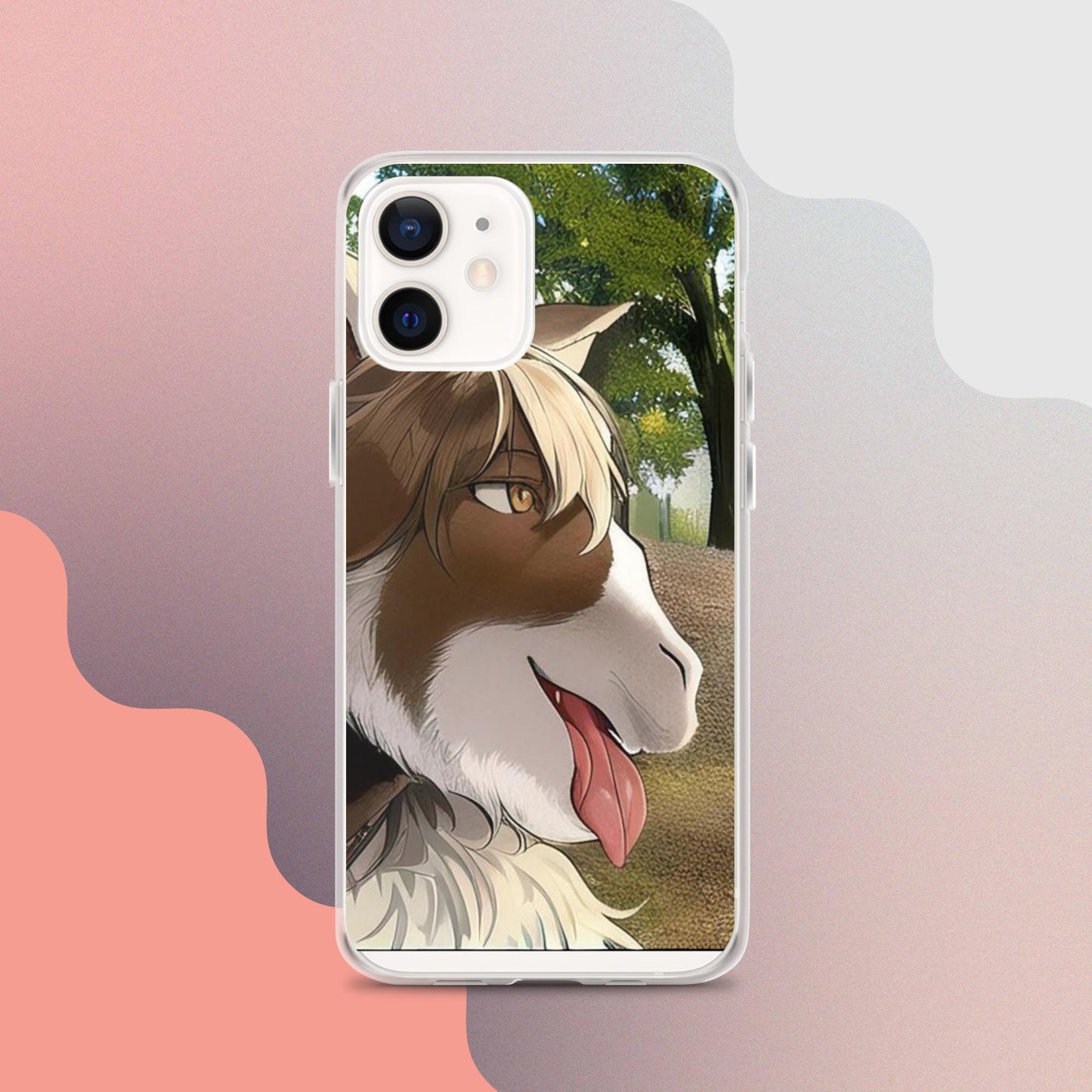 Clear Case for iPhone® goat tongue out
