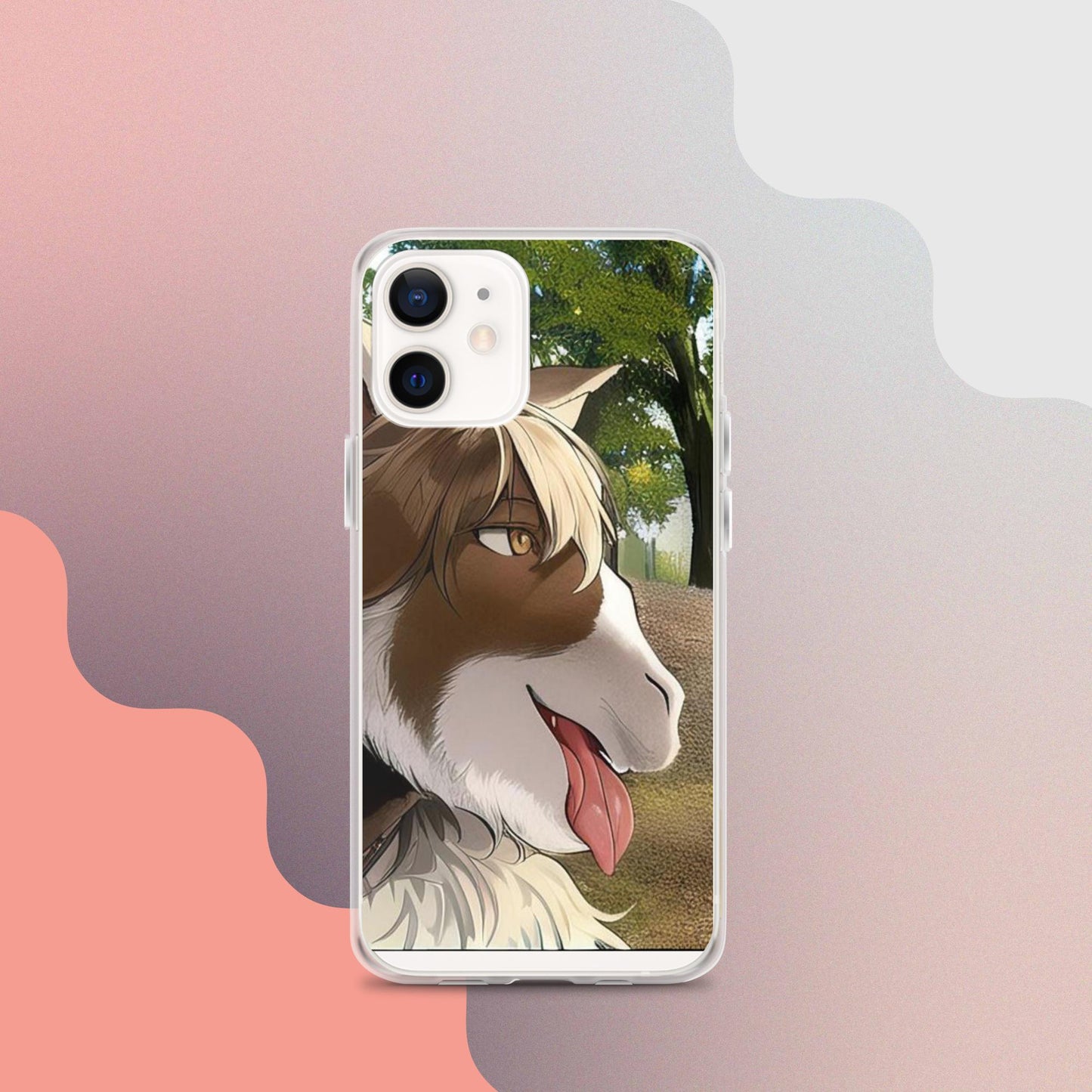 Clear Case for iPhone® goat tongue out