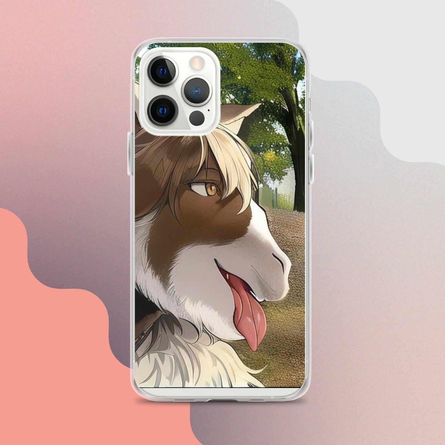 Clear Case for iPhone® goat tongue out
