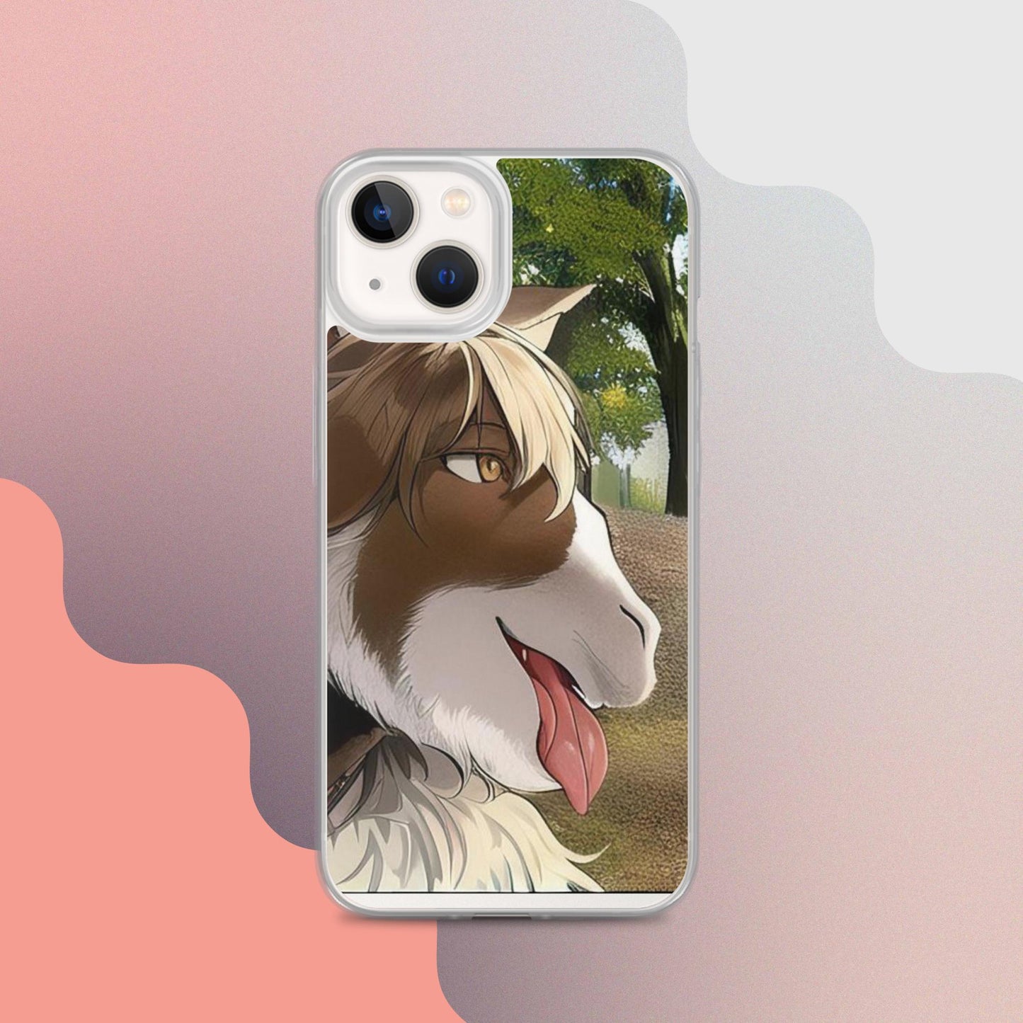Clear Case for iPhone® goat tongue out