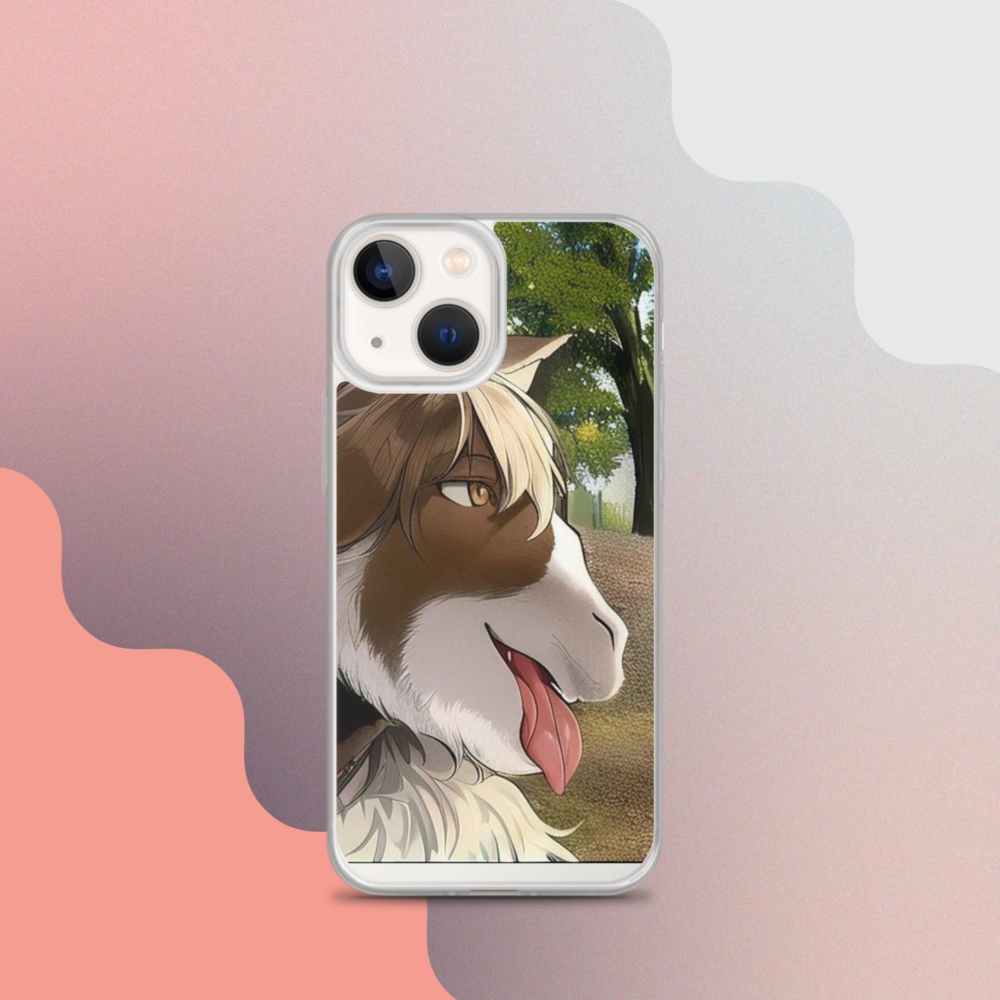 Clear Case for iPhone® goat tongue out