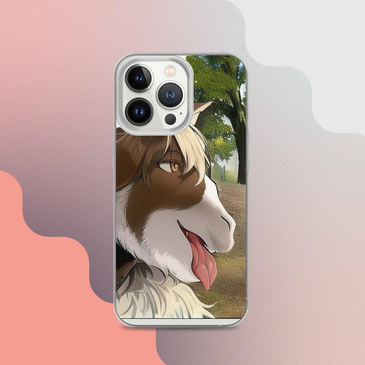 Clear Case for iPhone® goat tongue out