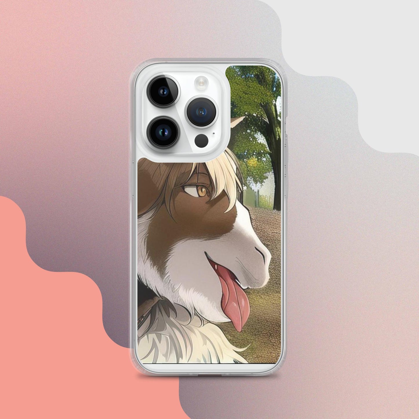Clear Case for iPhone® goat tongue out