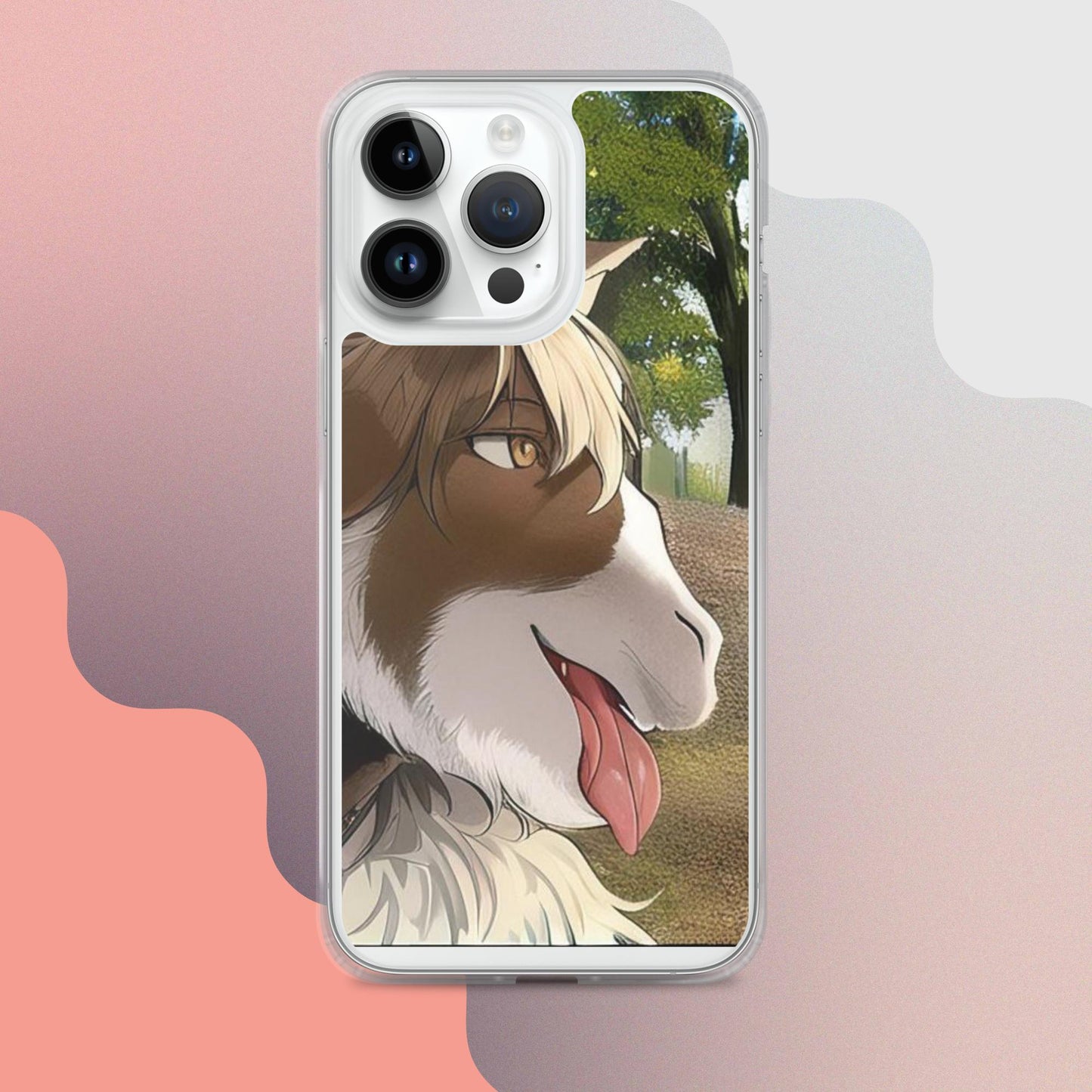 Clear Case for iPhone® goat tongue out