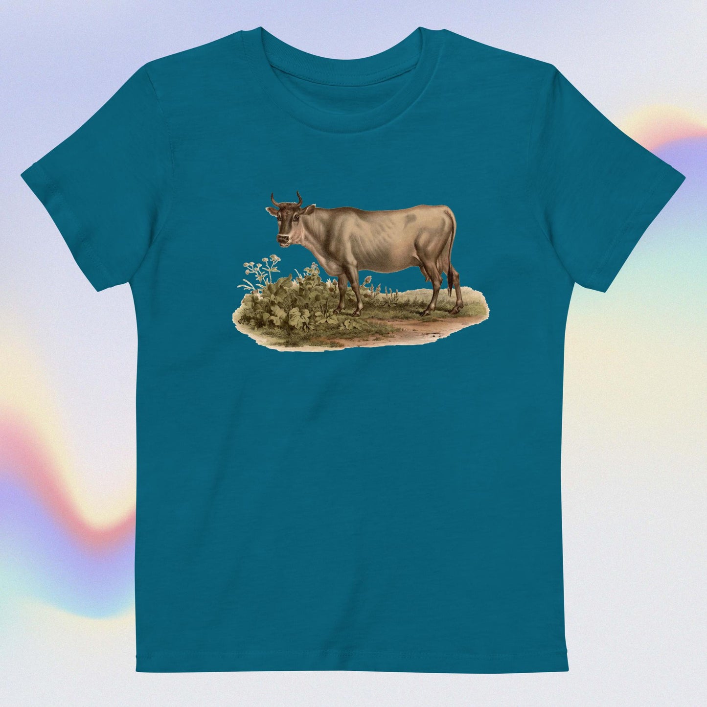 Organic cotton kids t-shirt cow