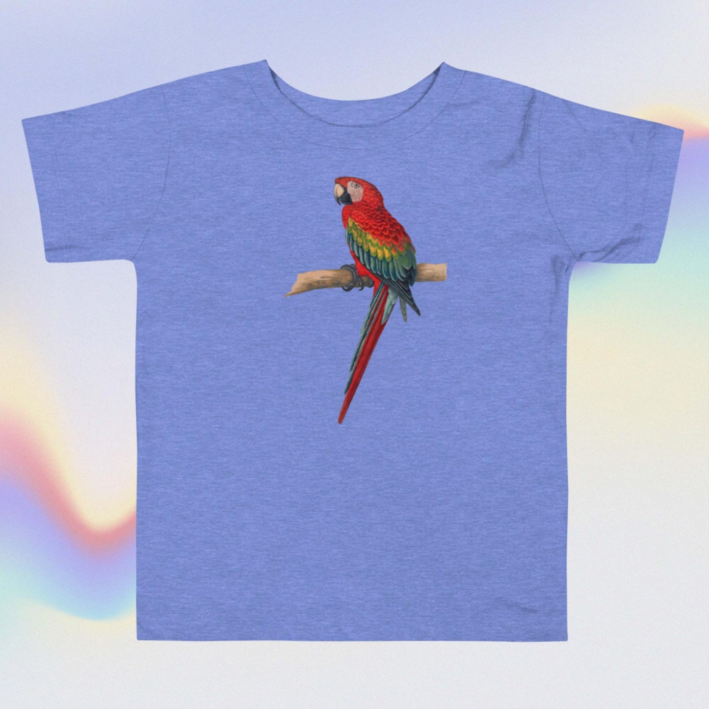 Toddler Short Sleeve Tee colorfully parrot