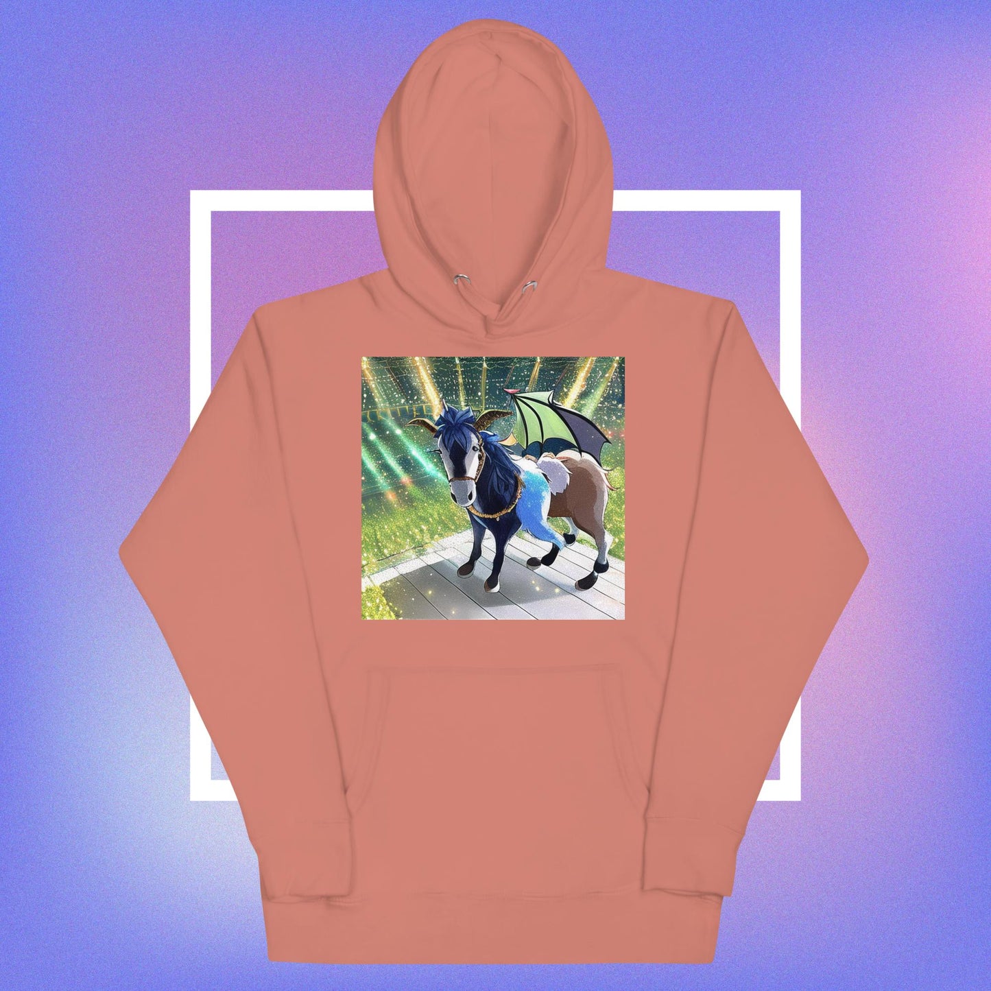 Unisex Hoodie dragon goat