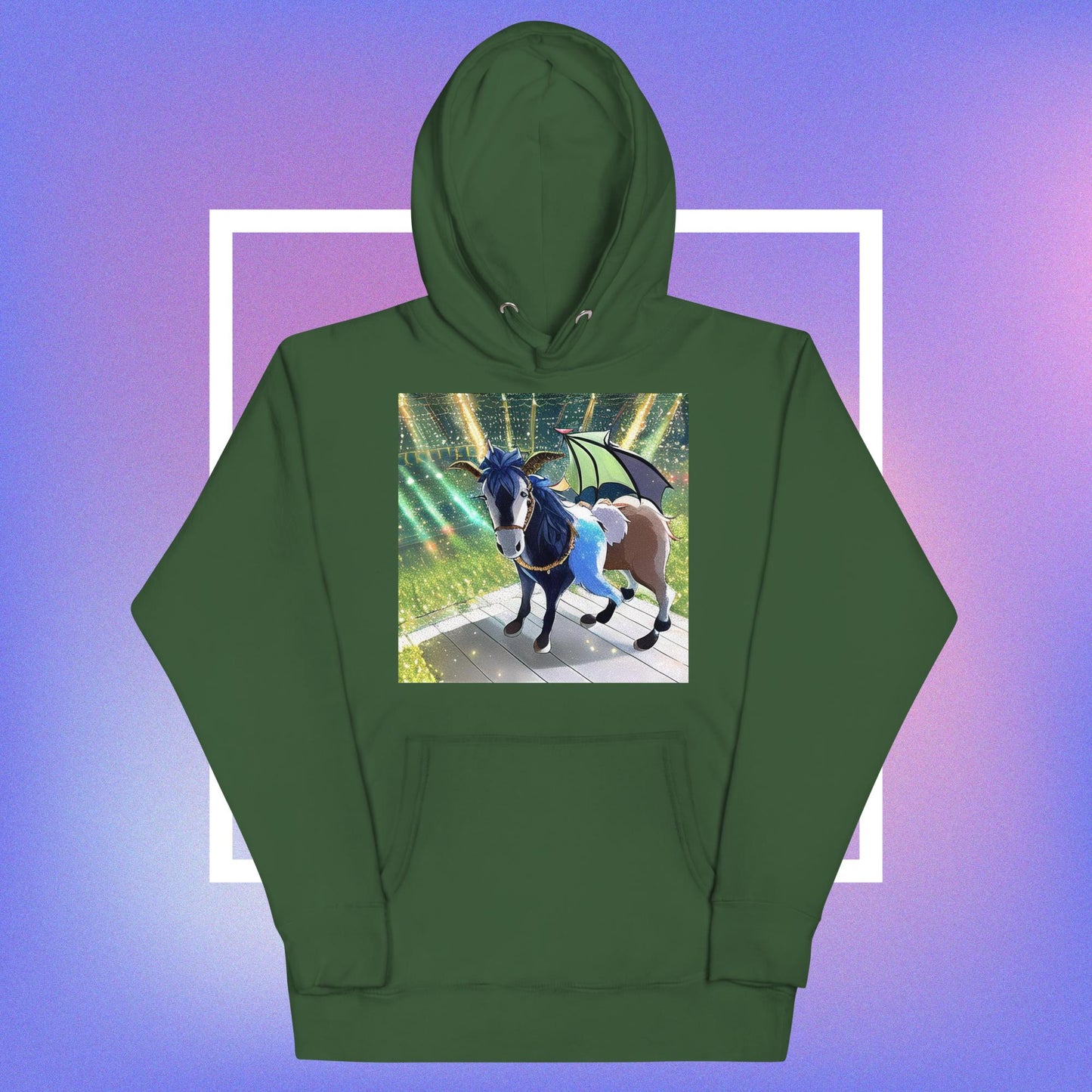 Unisex Hoodie dragon goat
