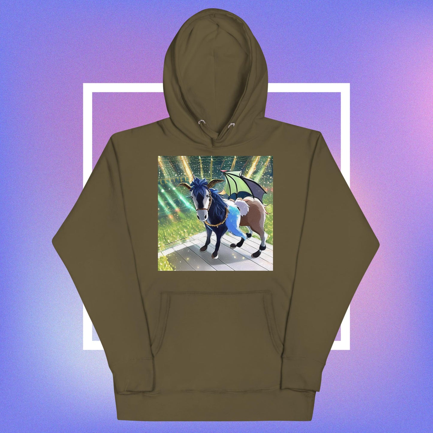 Unisex Hoodie dragon goat