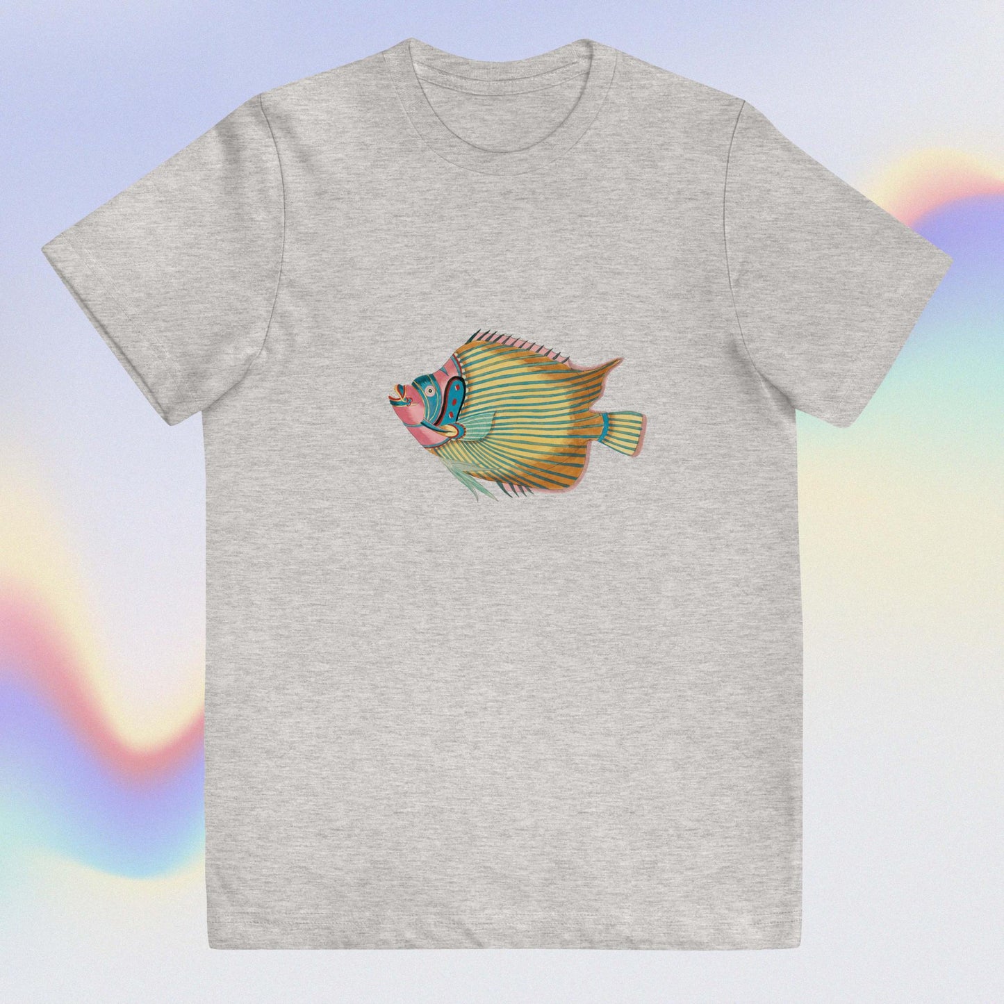Youth jersey t-shirt colorful fish