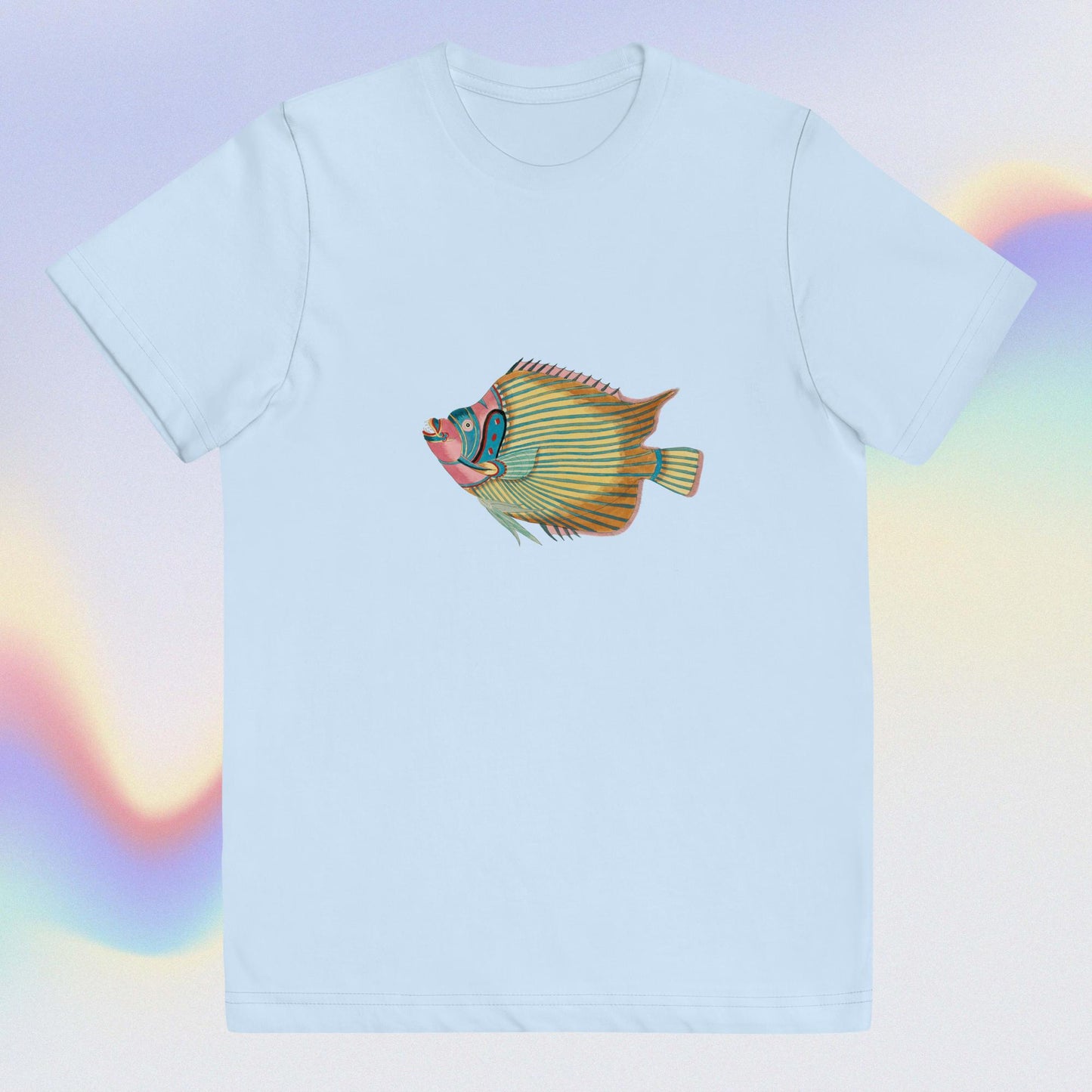 Youth jersey t-shirt colorful fish