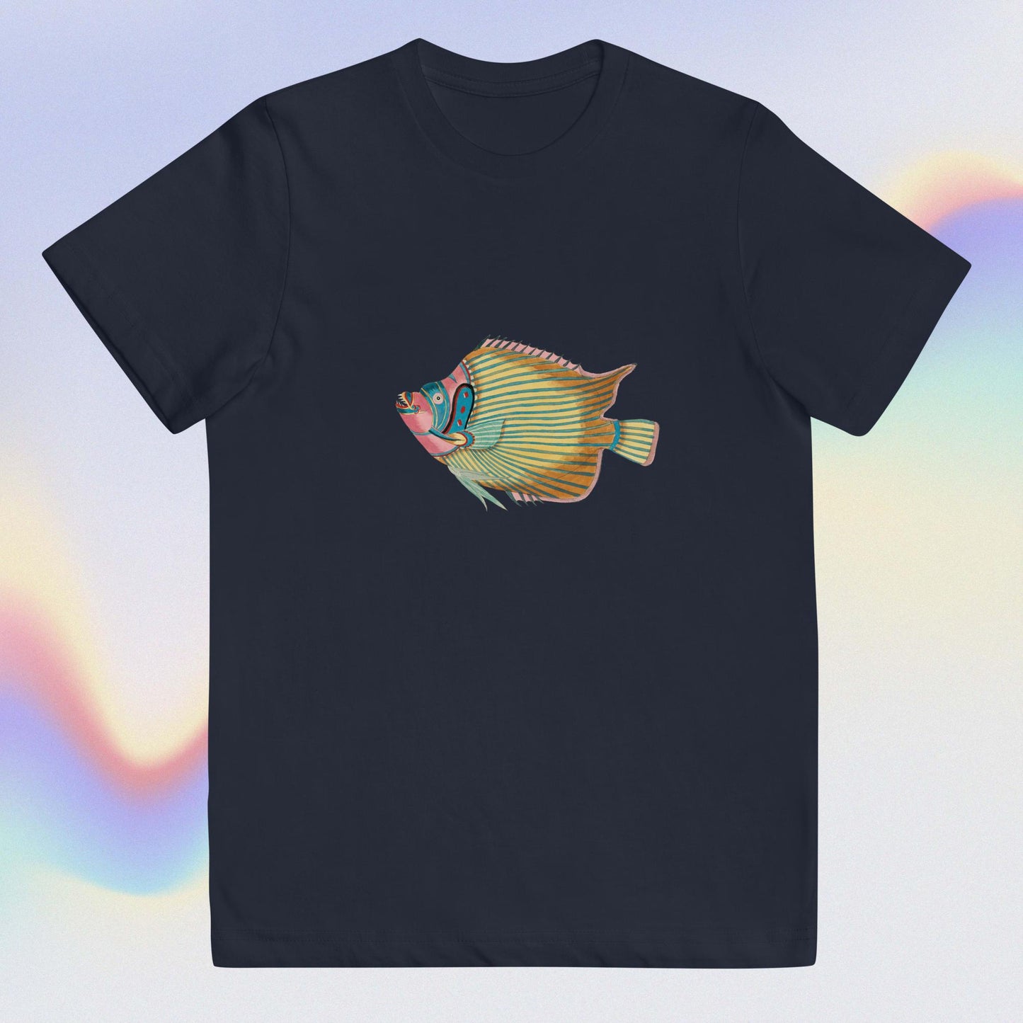 Youth jersey t-shirt colorful fish