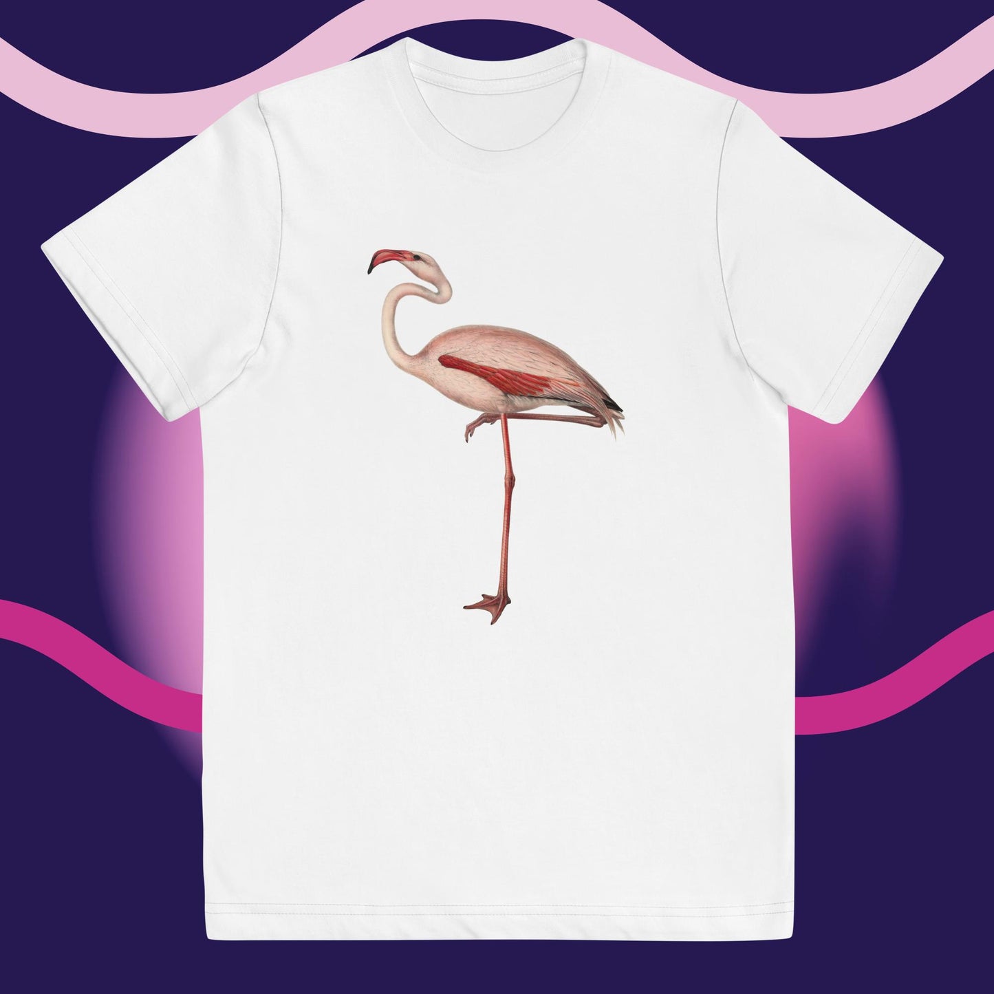 Youth jersey t-shirt flamingo