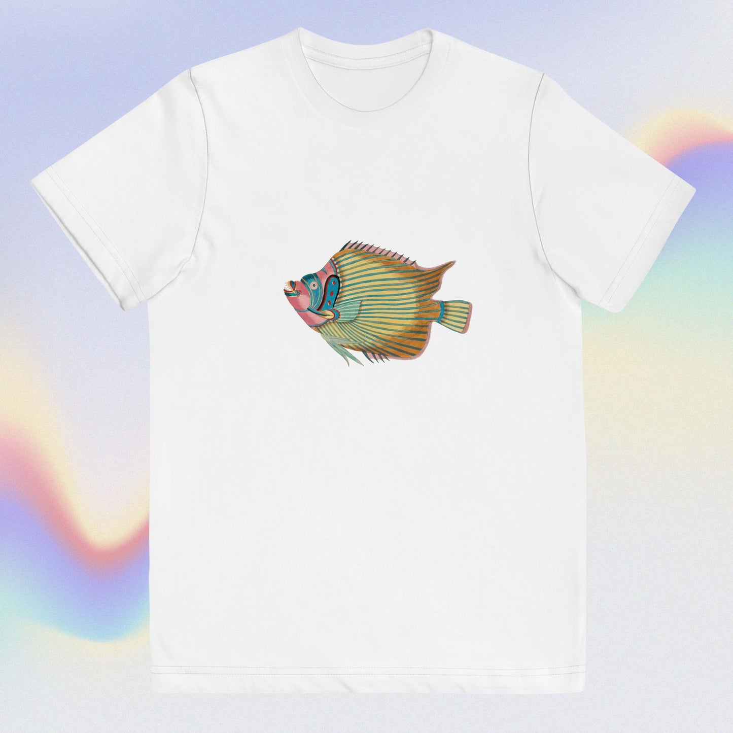 Youth jersey t-shirt colorful fish