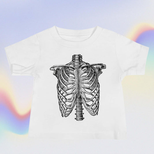 Baby Jersey Short Sleeve Tee skeleton rib cage