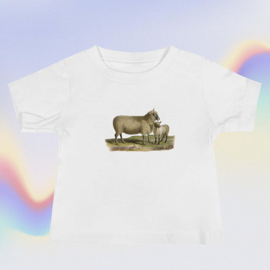 Baby Jersey Short Sleeve Tee sheep and lamb