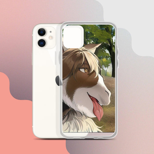 Clear Case for iPhone® goat tongue out