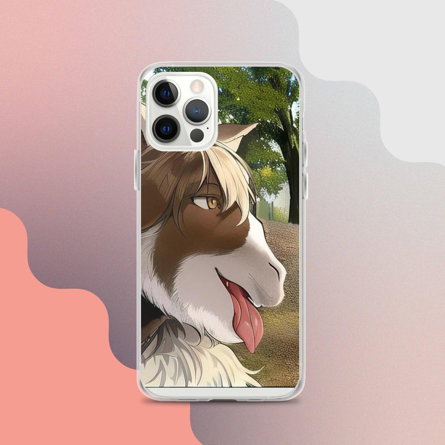 Clear Case for iPhone® goat tongue out
