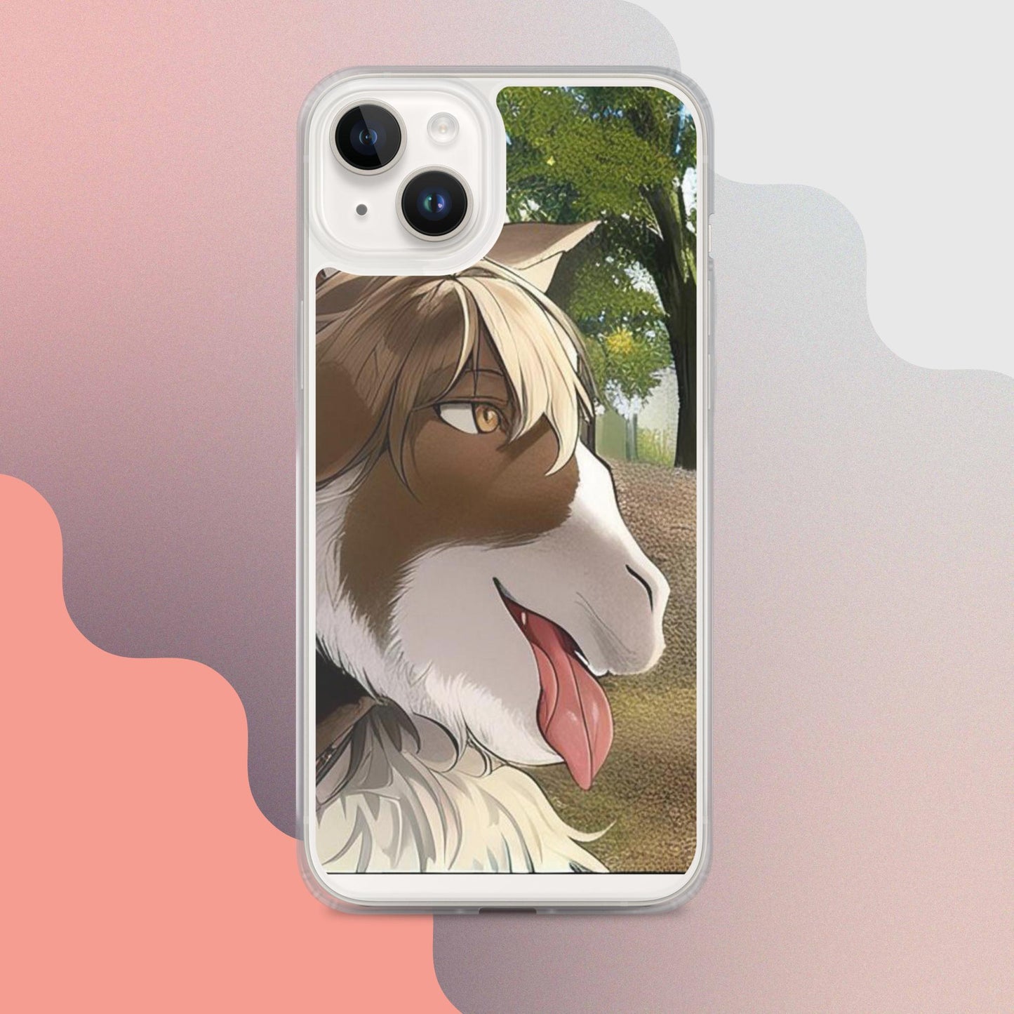 Clear Case for iPhone® goat tongue out