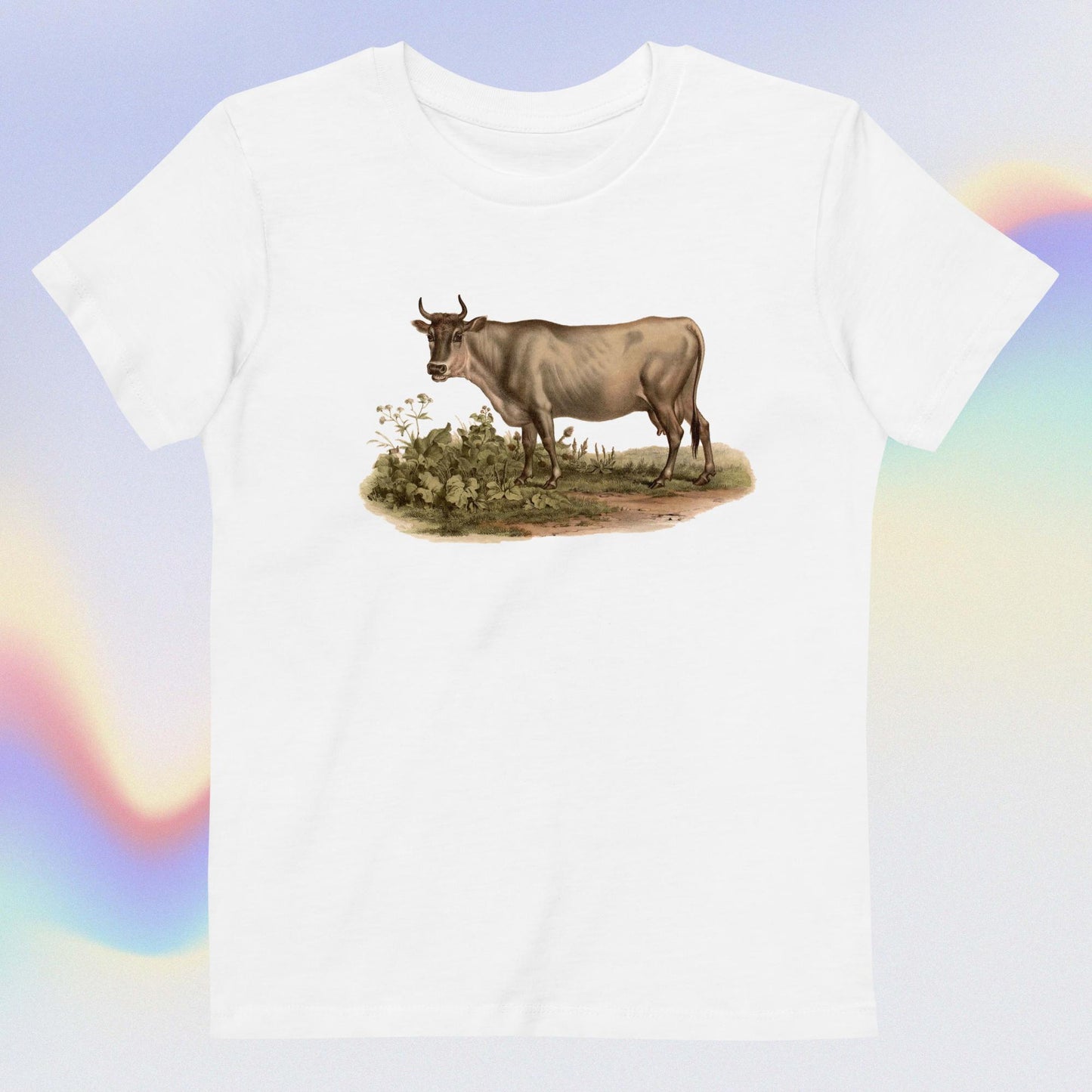 Organic cotton kids t-shirt cow