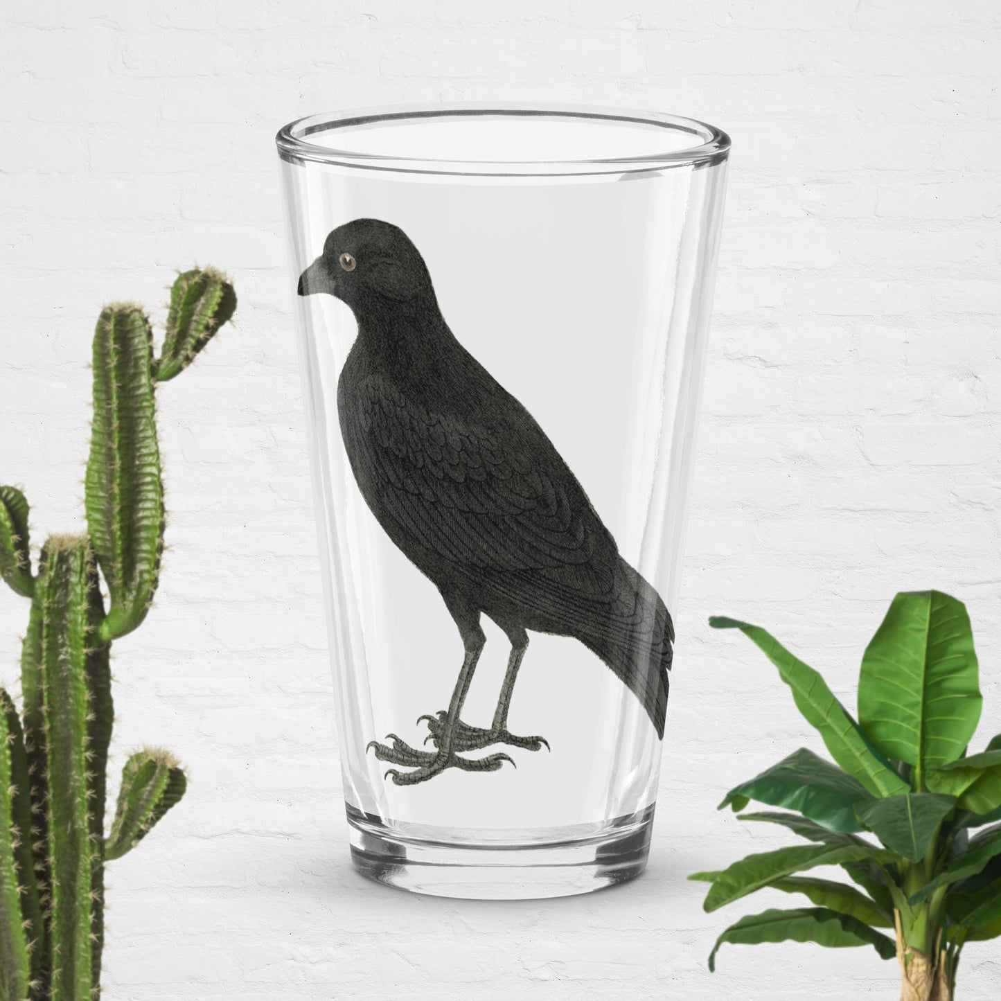 Shaker pint glass crow