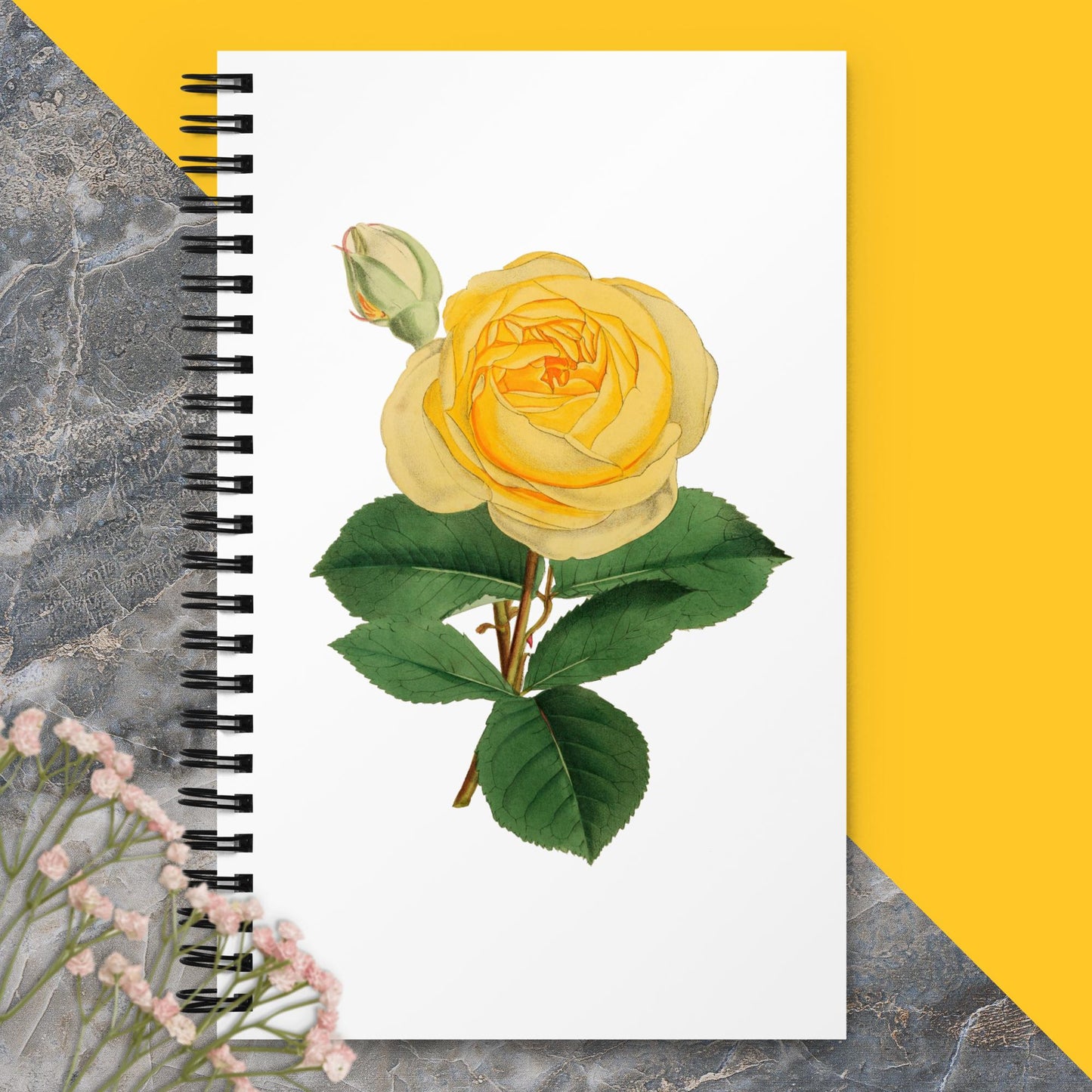 Spiral notebook yello