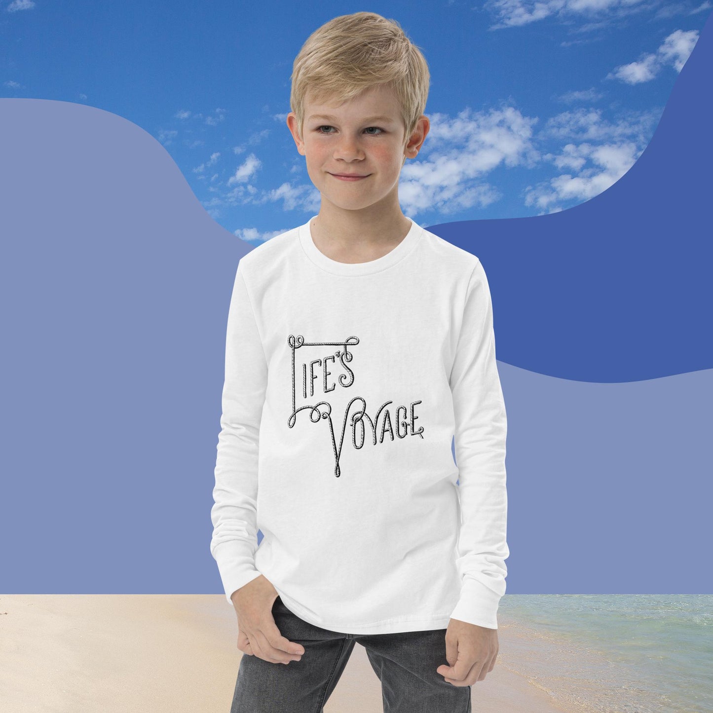 _Youth long sleeve tee life's voyage