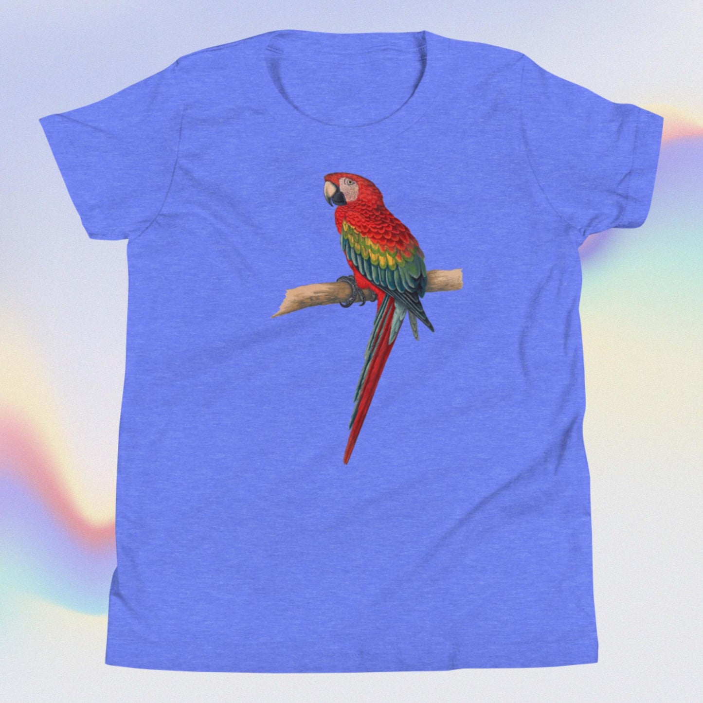 Youth Short Sleeve T-Shirt colorful parrot